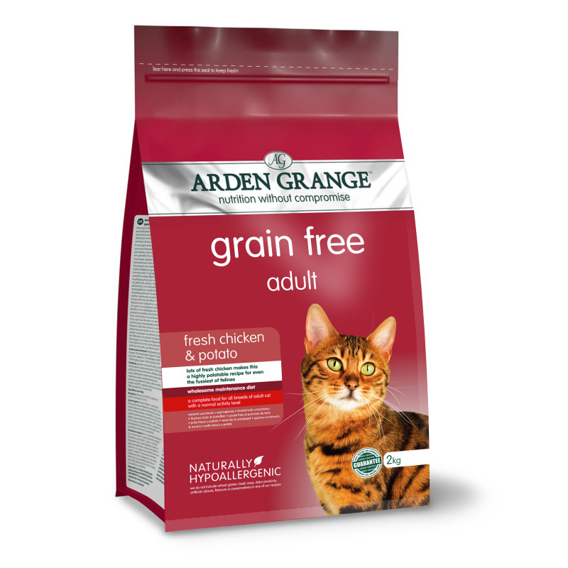 Croquettes chat Adulte au poulet frais 2kg Arden Grange