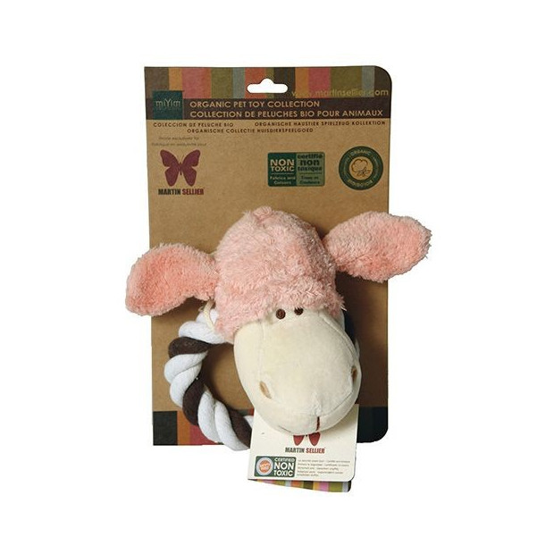 Jouet Bio en peluche avec corde pour chien Martin Sellier
