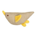 Jouet oiseau chanvre Bio pour chat, chiot ou petit chien Martin Sellier Gros plan