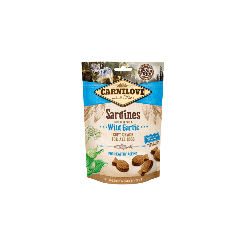 Friandises moelleuses "Soft Snack" Carnilove sardines & ail