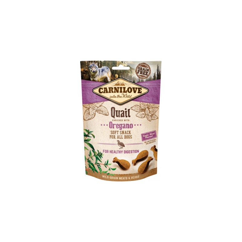 Friandises moelleuses "Soft Snack" Carnilove caille & origan