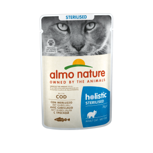  Stériliséd Almo Nature morue 70g