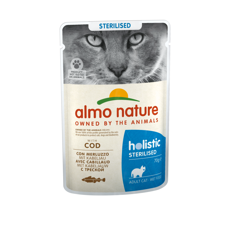 Stériliséd Almo Nature morue 70g