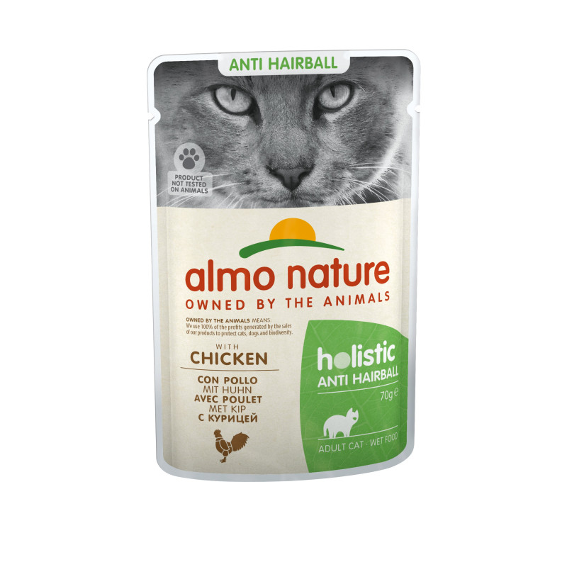 Sachets pâtée anti-hairball poulet