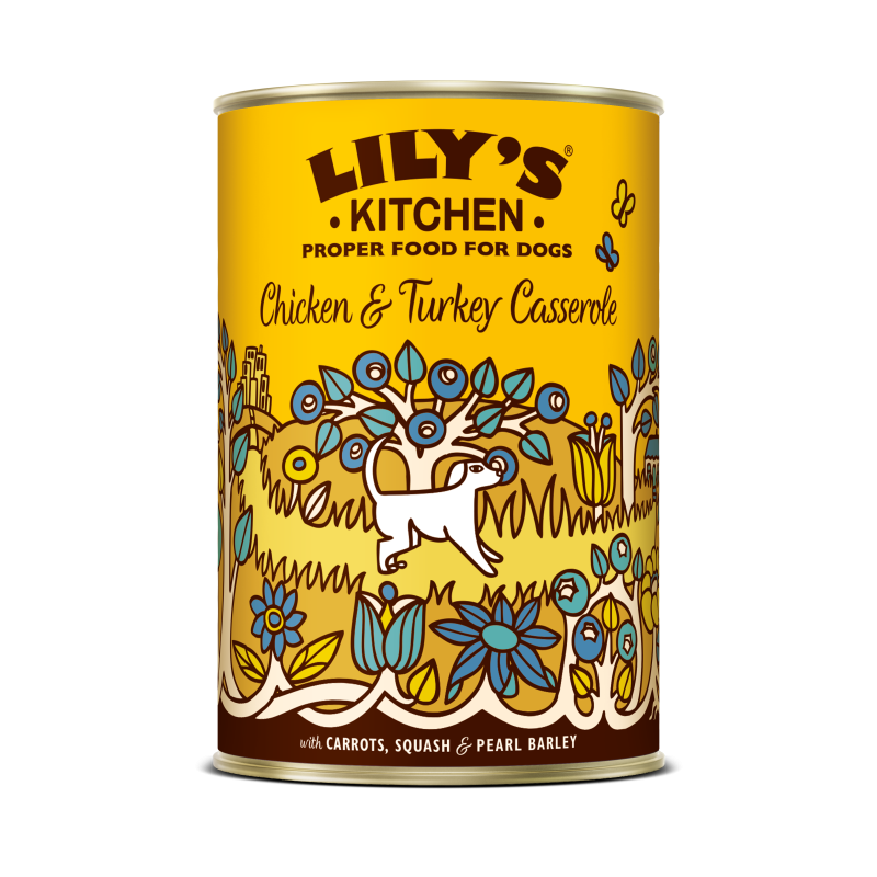 Pâtée en boites pour chiens Lily's Kitchen cocotte poulet & dinde