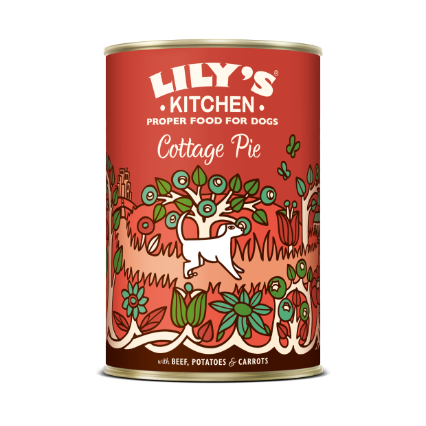 Pâtée en boites pour chiens Lily's Kitchen cocotte  boeuf carottes