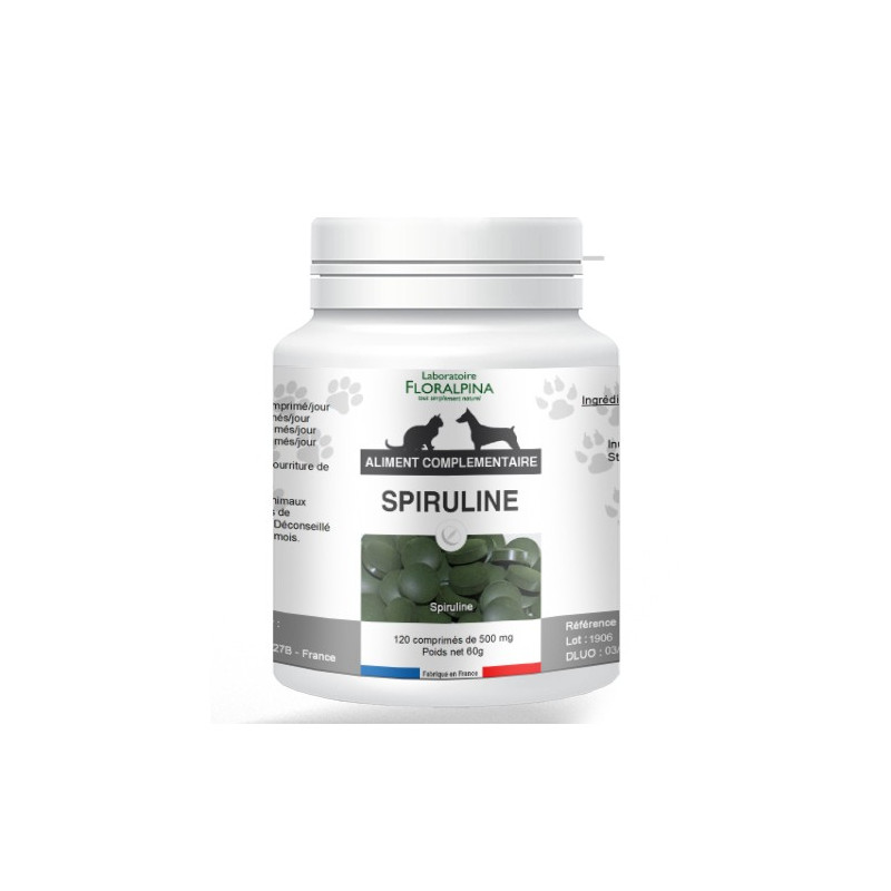 Spiruline pour chiens et chats-Floralpina 120
