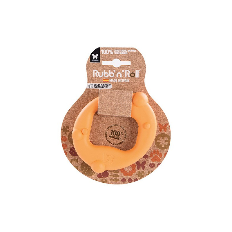 Jouet flottant Anneau Rubb'N Roll orange