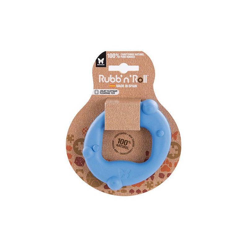 Jouet flottant Anneau Rubb'N Roll bleu