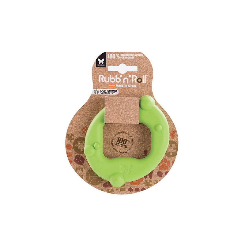 Jouet flottant Anneau Rubb'N Roll vert