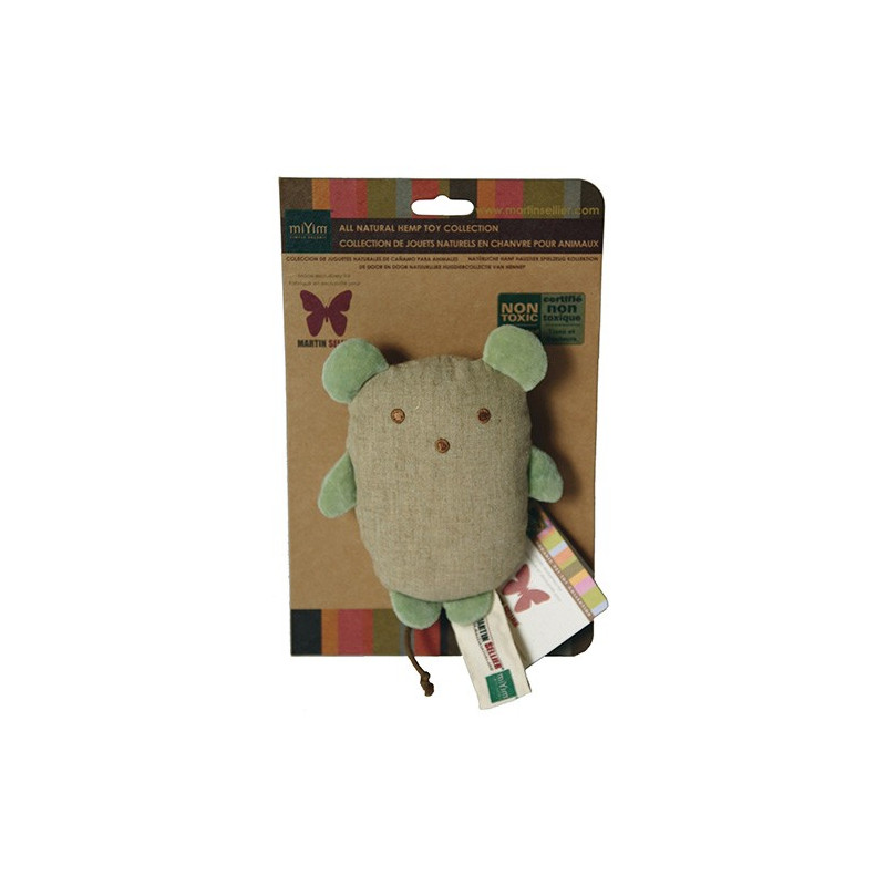 Jouet souris chanvre Bio pour chat, chiot ou petit chien Martin Sellier
