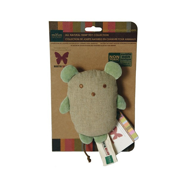 Jouet souris chanvre Bio pour chat, chiot ou petit chien Martin Sellier
