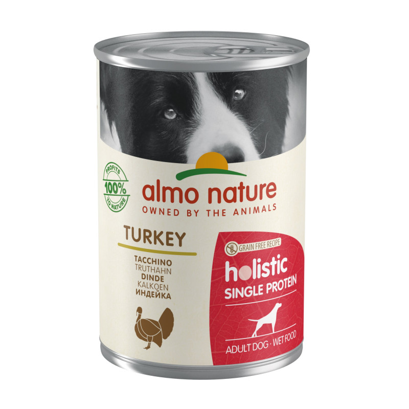 Pâtée pour chiens Holistic Single Protein Dinde