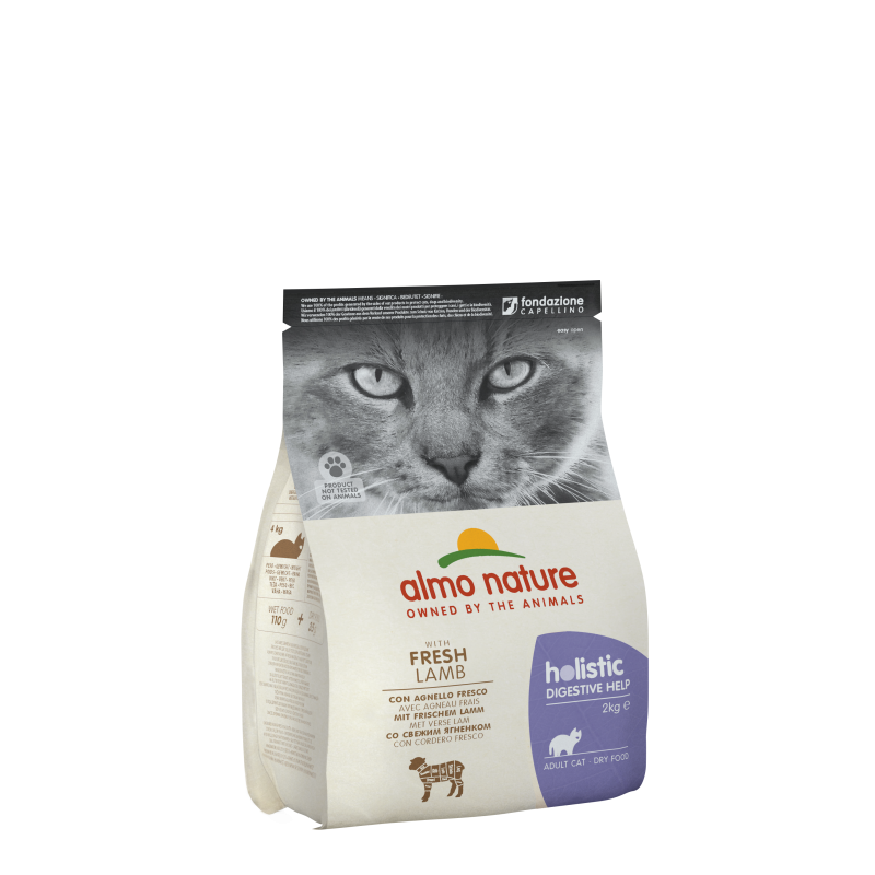 Croquettes Holistic Digestive Help pour chat Almo Nature agneau