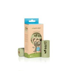 Sacs à crottes compostables Earth Rated avec rouleaux