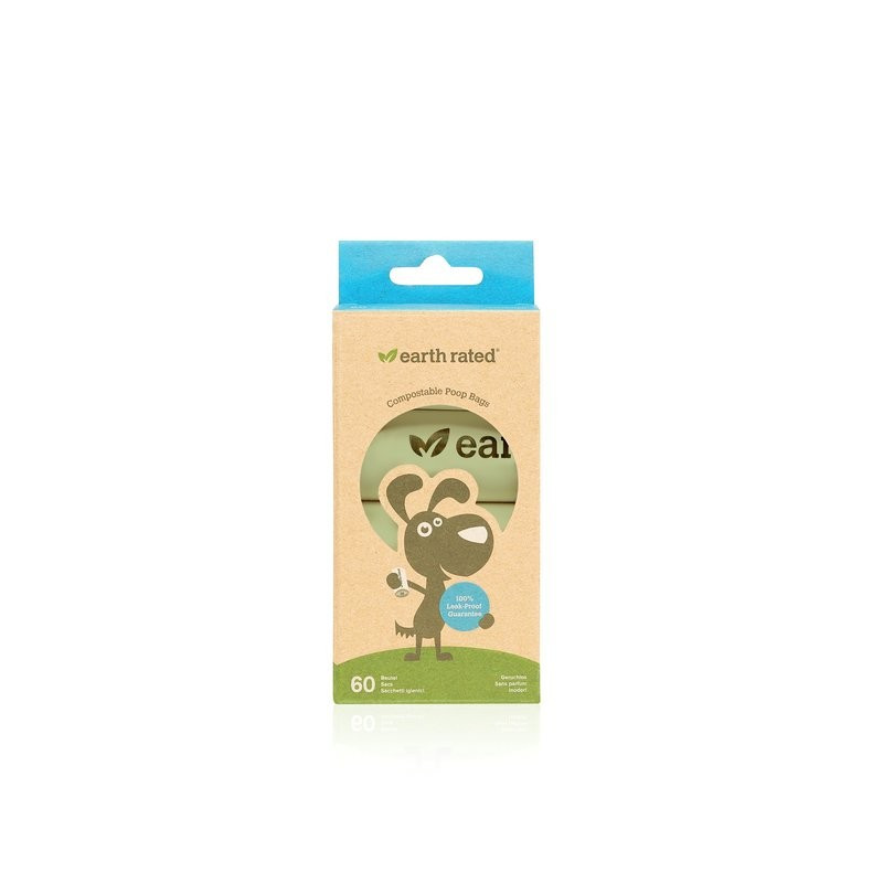 Sacs à crottes compostables Earth Rated 