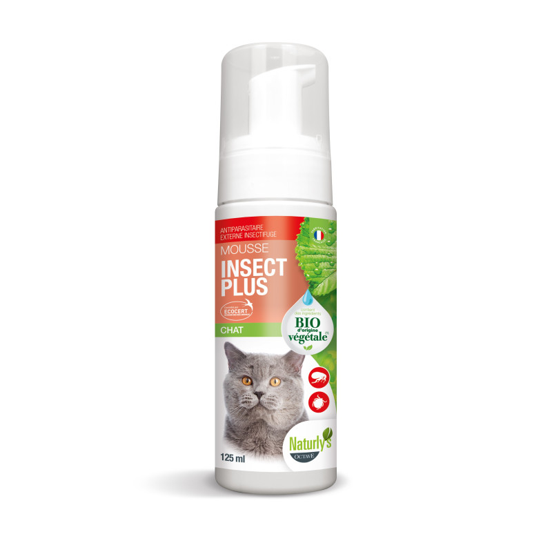 Mousse Insect Plus Chat Bio - Naturlys