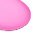 Tapis pour gamelle antidérapant rose Gros Plan