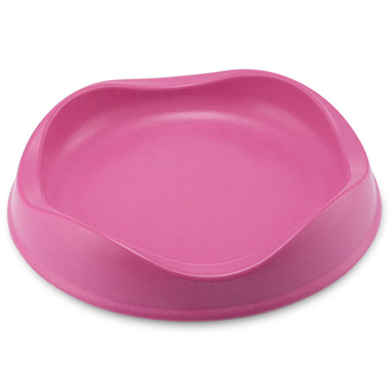 Gamelle chat en bambou Beco Pets rose