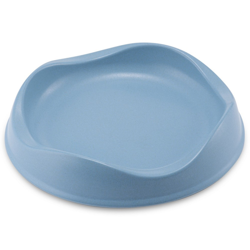 Gamelle chat en bambou Beco Pets bleue