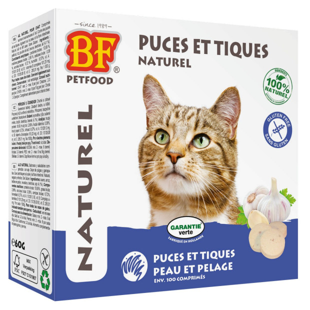 Comprimes Puces Et Tiques Au Saumon Pour Chats Biofood Comprimes Puces Et Tiques Au Saumon Pour Chats Biofood