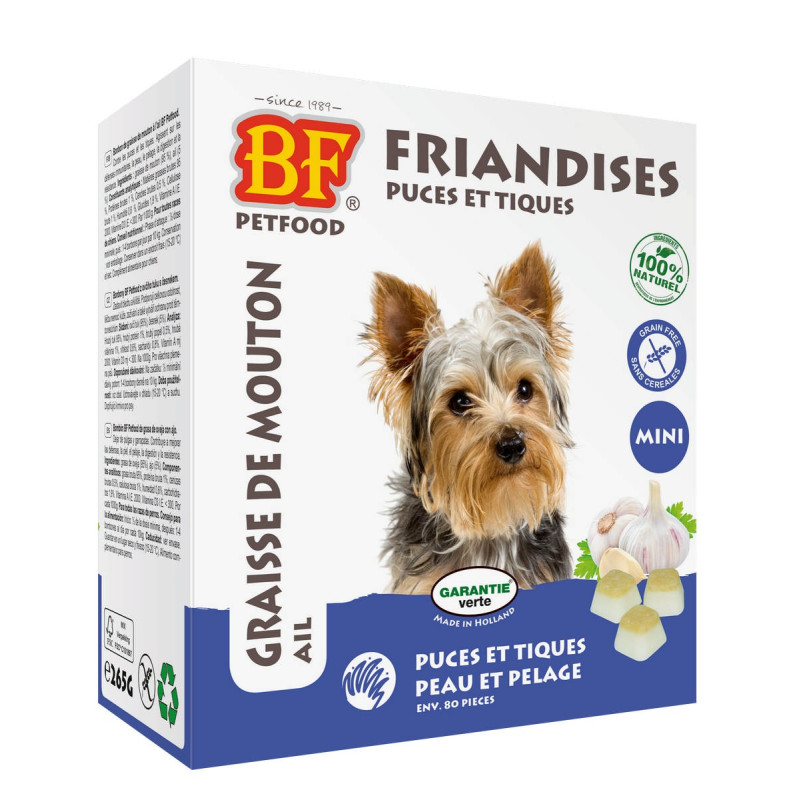 Bonbons mini puces et tiques Biofood