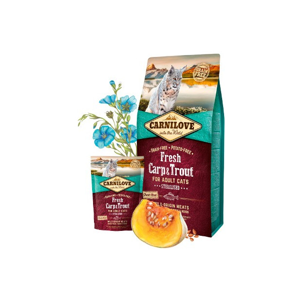 Carnilove fresh croquettes chat stérilisé 6kg