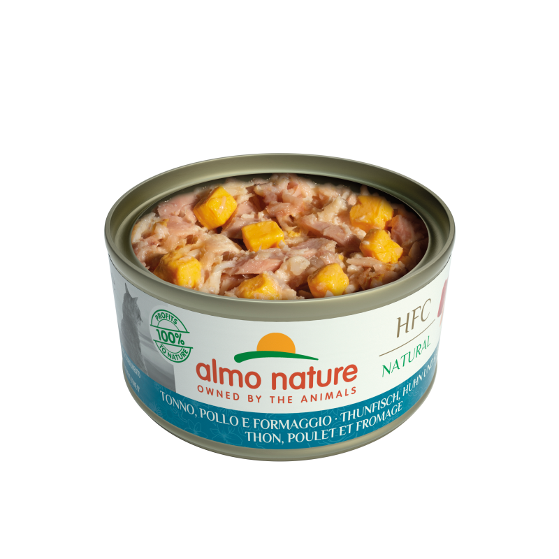 HFC Natural 70g thon poulet et fromage ouverte