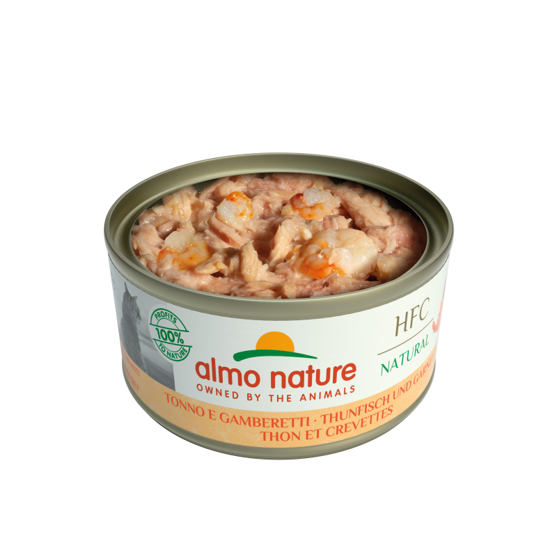 HFC Natural 70g thon et crevettes ouverte
