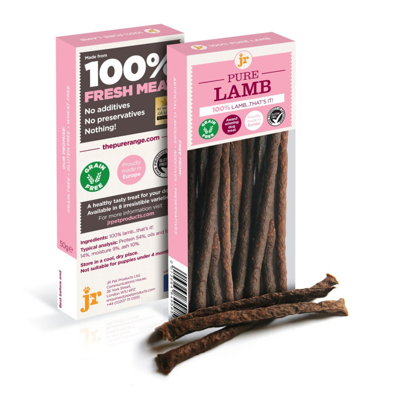 Sticks de viande pour chiens JR Pet Products Agneau