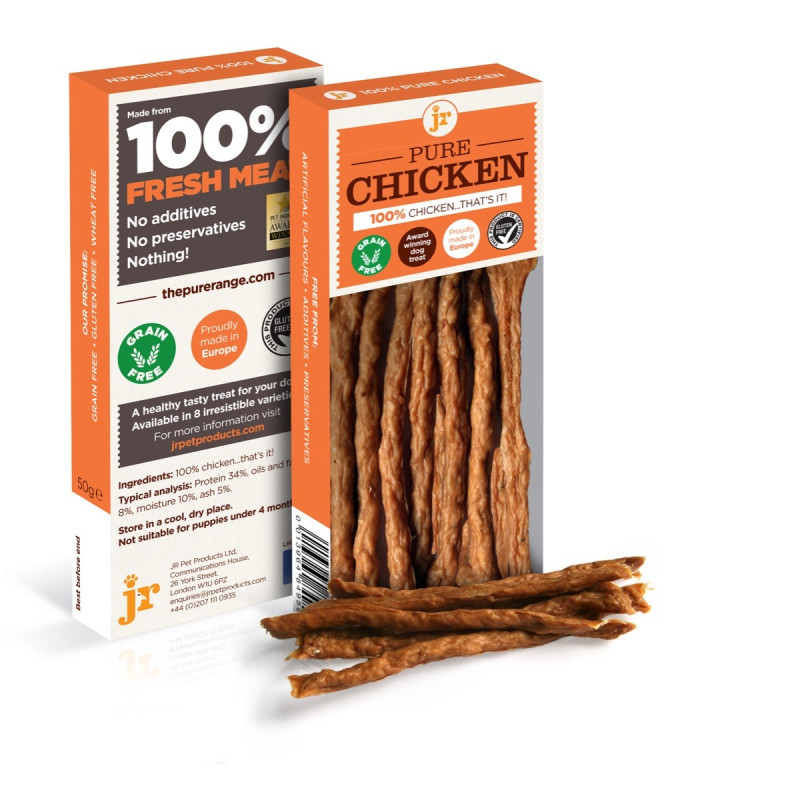 Sticks de viande pour chiens JR Pet Products Poulet