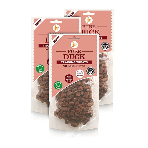 Récompenses éducatives pour chien JR Pet Products - Canard 85g