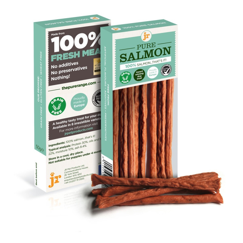 Sticks de viande pour chiens JR Pet Products Saumon