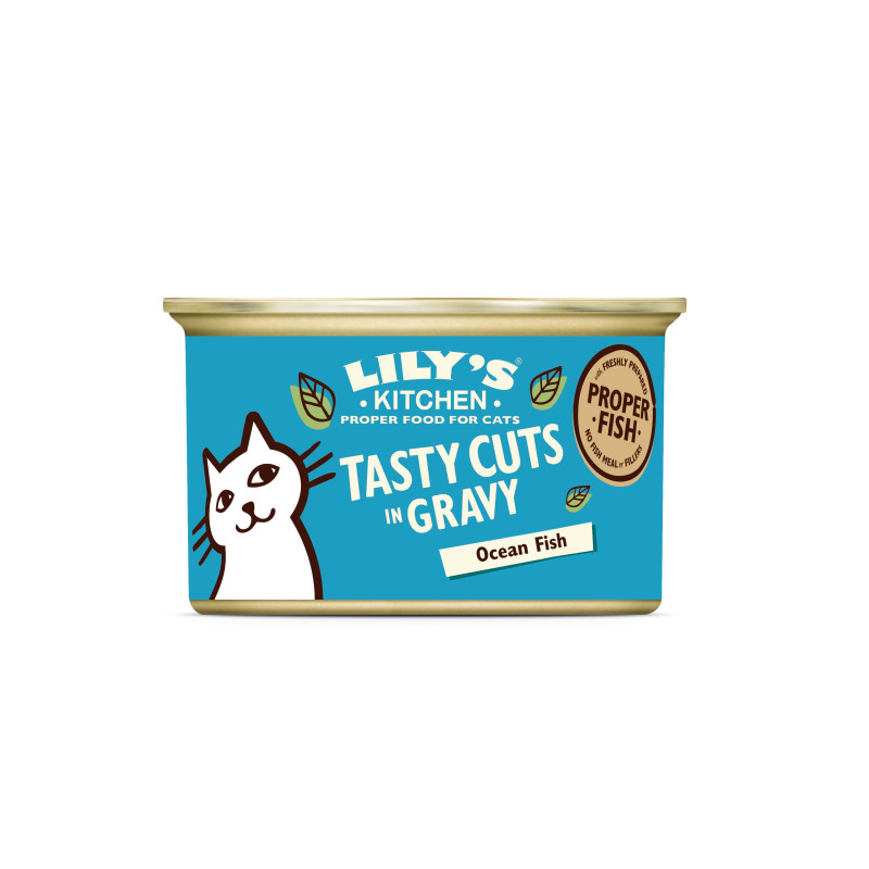 Bouchées en sauce pour chats Lily's Kitchen poisson 85g