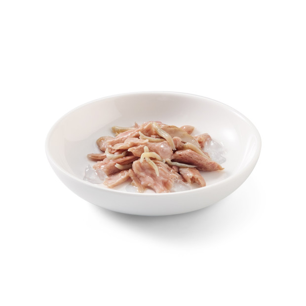 Schesir exclu web - Pack de 6 boites x 85g chat en gelée Thon blanchailles assiette