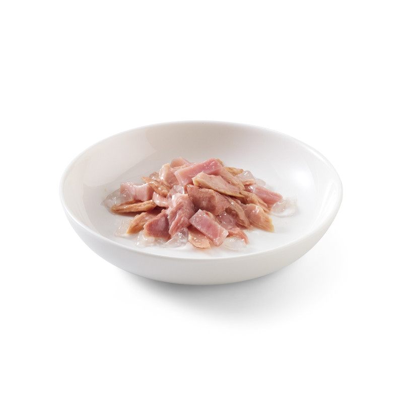 Schesir exclu web - Pack de 6 boites x 85g chat en gelée Thon jambon assiette