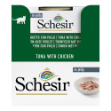 Schesir exclu web - Pack de 6 boites x 85g chat en gelée thon filets poulet 
