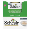 Schesir exclu web - Pack de 6 boites x 85g chaton en gelée Poulet et Aloès 