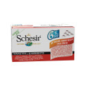SCHESIR - Multipack 6 x 50 g. - Chat - en gelée Thon crevettes . Package