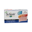 SCHESIR - Multipack 6 x 50 g. - Chat - en gelée Thon et bar. Package