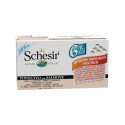 SCHESIR - Multipack 6 x 50 g. - Chat - en gelée Thon et saumon . Package