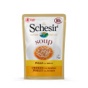 Soupes pour chat Schesir 10x85g Poulet et citrouille