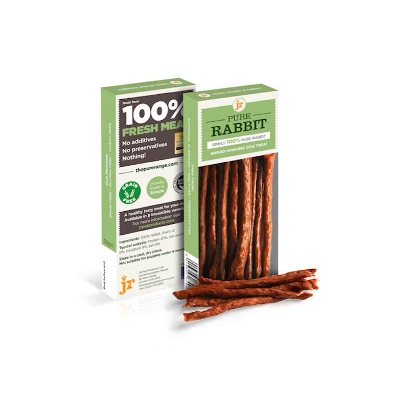 Sticks de viande pour chiens JR Pet Products Lapin
