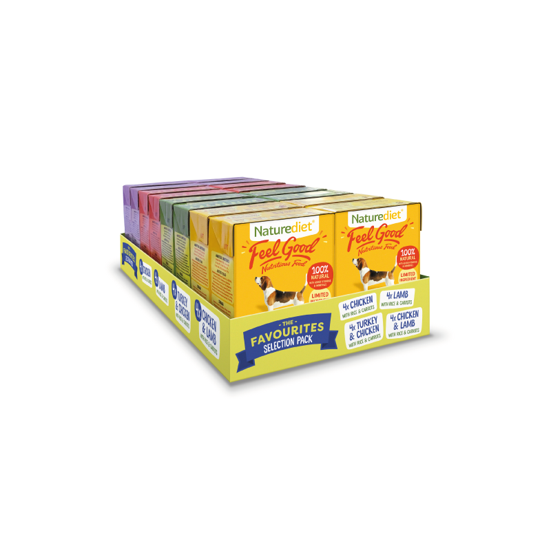 Multipack pâtée Feel Good 16x390g Nature diet les 4 dans carton