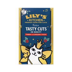 Festive Tasty Cuts pour chats - Lily's Kitchen trio front