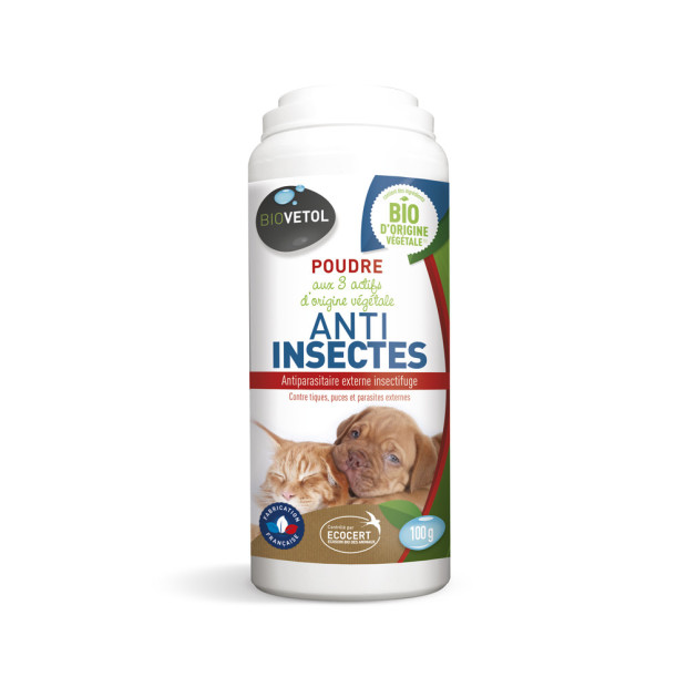 Poudre-antiparasitaire-puces-tiques-naturelle-chien-chatLotion-puces-tiques-naturelle-chien-chat-125ml-Biovetol-CCN