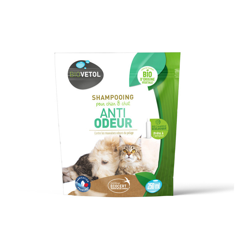 Recharge-shampoing-anti-odeur-naturel-250ml-chien-chat-Biovetol-ccn