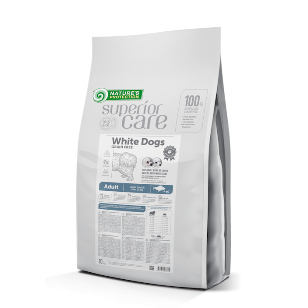 Croquettes Grandes Races Chien Blanc Poisson Nature's Protection