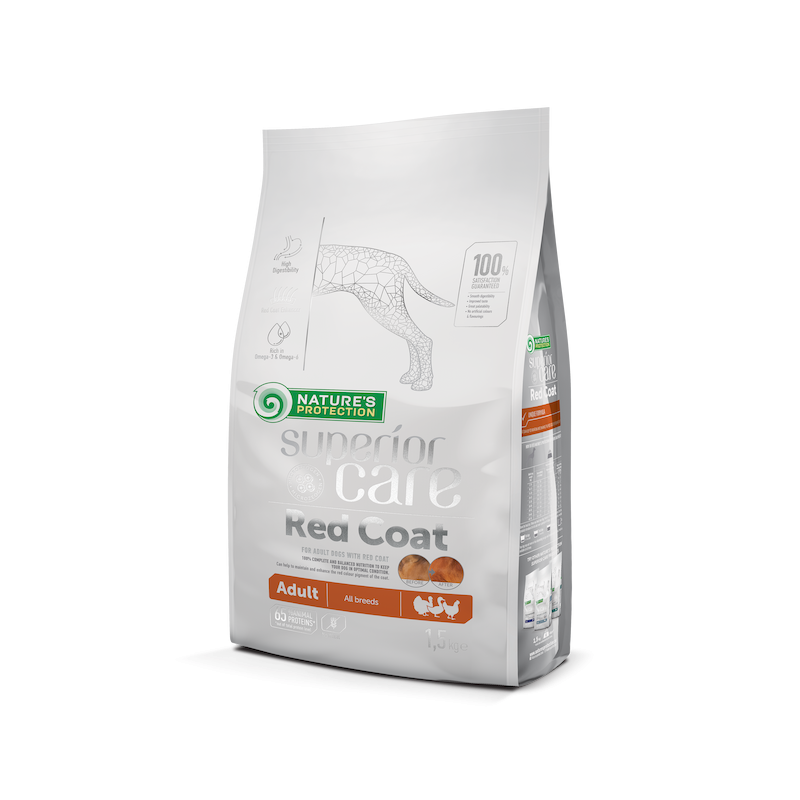 Croquettes Adulte Chien Roux Poulet Natures Protection 1,5kg