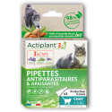 Actiplant'3 pipettes ingredients bio grand chat (+5kg) x 3 pipettes